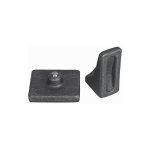 Deco fer forge - pivot sph�rique et platine - longueur 70mm - acier - � souder