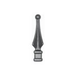 Deco fer forge ? pointe de lance fer forg� � souder ? base carr�e 20mm ? hauteur 125mm ? largeur 30mm ...