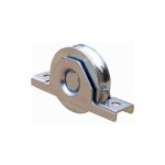 Deco fer forge - roue � encastrer pour portail coulissant - gorge ronde de 16mm - �100mm - jusqu'� 230kg ...