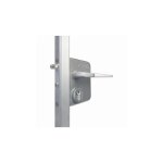 Deco fer forge - serrure � p�ne en inox pour tube de 40 � 60