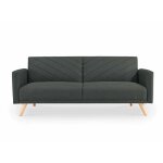 Deco in paris - canapé 3 places convertible scandinave en tissu gris foncé balder Deco in paris - canapé 3 places convertible scandinave en tissu gris foncé balder