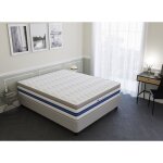 Deco in paris - matelas hybride refresh 140 x 190 cm ressorts ensachés et mémoire Deco in paris - matelas hybride refresh 140 x 190 cm ressorts ensachés et mémoire
