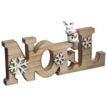 Déco à poser noel lettres en bois avec flocons blancs l 30 cm - feeric christmas Déco à poser noel lettres en bois avec flocons blancs l 30 cm - feeric christmas