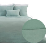 Côté déco - parure de couette 260x240 fabrik gaze de coton amande Côté déco - parure de couette 260x240 fabrik gaze de coton amande