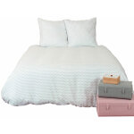 Parure de couette microfibre 82 g / m² 260x240 pois Parure de couette microfibre 82 g / m² 260x240 pois