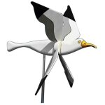 D�coratif de jardin moulin � vent moulant avec roues � vent, piquets d�coratifs, s�rie d'oiseaux volants, ...