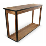 Decoration d ? autrefois - console drapier - bois - mtal - marron - dcoration d'autrefois