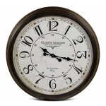Decoration d ? autrefois - grande horloge ancienne murale clément audierne - métal - blanc - décoration ... Decoration d ? autrefois - grande horloge ancienne murale clément audierne - métal - blanc - décoration ...