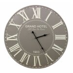 Decoration d ? autrefois - horloge ancienne grand hotel - métal - gris - décoration d'autrefois Decoration d ? autrefois - horloge ancienne grand hotel - métal - gris - décoration d'autrefois
