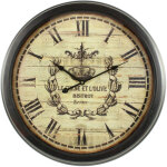 Decoration d ? autrefois - horloge ancienne murale olives - fer - blanc - décoration d'autrefois Decoration d ? autrefois - horloge ancienne murale olives - fer - blanc - décoration d'autrefois