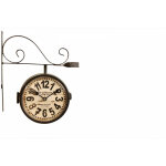 Decoration d ? autrefois - horloge de gare ancienne double face chef le normand - fer forg - blanc - ...