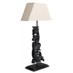 Decoration d ? autrefois - lampe arabesque - rsine - noir - interior's