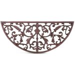 Decoration d ? autrefois - paillasson demi lune fonte - fonte - marron - dcoration d'autrefois