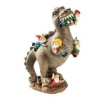 D�coration d'ext�rieur de statue de nain mangeant de dinosaure de jardin