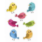 Dcorations de fentre printanires - oiseaux 01 7 pices
