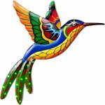 D�coration murale en forme de colibri en m�tal - oiseau en fer forg� - d�coration murale � suspendre ...