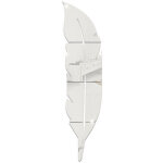D�coration murale moderne pour la maison : stickers muraux 3d en acrylique effet miroir et plumes, amovibles, ...