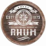 Sud trading - dcoration murale tonneau de rhum 40 cm