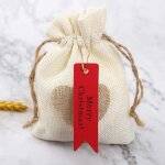 Autres dcorations de nol, 100 tiquettes cadeaux de nol, tiquettes d'emballage en papier kraft pour ...