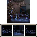 Dcoration de nol d'extrieur renne et traneau 252 led - dcoration de nol - clairage de nol - dcoration ...