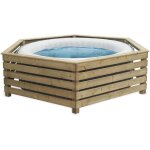 Decorspa - entourage et protection bois pour spa gonflable ronds ou carr 180cm maxi