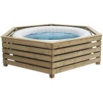 Entourage et protection bois pour spa gonflable ronds ou carr 181 - 205cm - decorspa