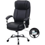D�coshop26 - fauteuil chaise de bureau sur roulettes xxl chargeable 220 kg pivotante hauteur r�glable ...