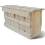 Maison pour oiseaux nichoir pour moineau 44 x 15, 5 x 21, 5 cm dec020835