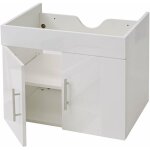 D�coshop26 - meuble sous - vasque meuble de salle de bain brillant 60cm blanc 040001250