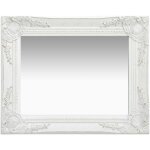 Décoshop26 - miroir mural rectangulaire style baroque 50x40 cm blanc dec022850 Décoshop26 - miroir mural rectangulaire style baroque 50x40 cm blanc dec022850