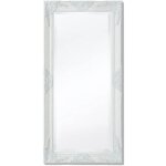 Décoshop26 - miroir mural style baroque 100 x 50 cm blanc dec022650 Décoshop26 - miroir mural style baroque 100 x 50 cm blanc dec022650