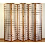 Décoshop26 - paravent 6 panneaux en bois marron et papier riz 175x264cm par06047 Décoshop26 - paravent 6 panneaux en bois marron et papier riz 175x264cm par06047