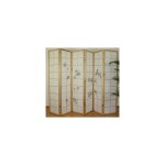 Dcoshop26 - paravent 6 panneaux japonais en bois 264x175 cm par06056