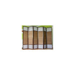 Dcoshop26 - paravent 6 panneaux marron en bois et bambou 264x175 cm par06012