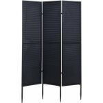 Décoshop26 - paravent de jardin cloison de séparation brise - vue 3 panneaux en métal 200x121cm noir ... Décoshop26 - paravent de jardin cloison de séparation brise - vue 3 panneaux en métal 200x121cm noir ...
