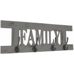 Décoshop26 - porte - manteau mural patère en bois gris vintage avec 4 crochets 20, 5x60x1, 5 cm med04060 ... Décoshop26 - porte - manteau mural patère en bois gris vintage avec 4 crochets 20, 5x60x1, 5 cm med04060 ...