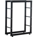 Décoshop26 - range - bûches étagère support bois de cheminée 25x100x125 cm métal mat noir dec10027 Décoshop26 - range - bûches étagère support bois de cheminée 25x100x125 cm métal mat noir dec10027