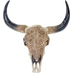 Décoshop26 - trophée de tête de taureau longhorn crâne décoratif 65cm trophée intérieur extérieur décoration ... Décoshop26 - trophée de tête de taureau longhorn crâne décoratif 65cm trophée intérieur extérieur décoration ...