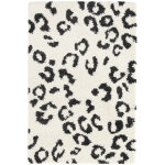 Décoweb - tapis de salon à poils longs - wild animal - noir et blanc cassé - 120 x 170 cm Décoweb - tapis de salon à poils longs - wild animal - noir et blanc cassé - 120 x 170 cm