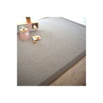 Dcoweb - tapis tiss plat - lombok silver - ganse coton taupe - 140 x 200 cm
