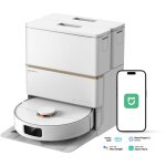 Deerma x80 robot aspirateur laveur avec station tout - en - un, 15000 pa, lidar 120�, bras biom�canique, ...