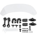 Dflecteur d'air de spoiler de pare - brise modifi universel pour moto transparent