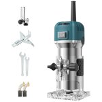 D�fonceuse compacte � main de 800 w avec 30 000 tr / min et 6 vitesses variables. outil de coupe et de ...