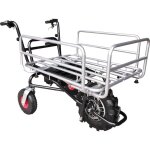 Defpro - brouette électrique multifonction 24 v charge 120 kg panier réglable Defpro - brouette électrique multifonction 24 v charge 120 kg panier réglable