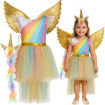 Deguisement de licorne pour enfant ensemble 3 pieces taille 122 128 cm