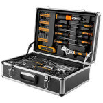 Deko - valise coffret 3 plateaux douilles de 4 � 32 mm, cliquets 1 / 4 et 1 / 2 cles mixtes