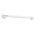Delabie - barre de relvement droite basic inox poxy blanc 32 600mm