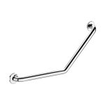 Barre de maintien coud�e 135 degr�s inox brillant - 400 x 400 � 25 delabie