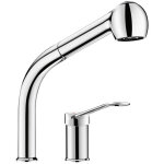 Delabie - combin� mitigeur m�canique et colonne � douchette extractible h. 200 mm laiton chrom�