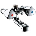 Delabie - mlangeur bain - douche bicommande m1 / 2'' avec bec fixe d2410